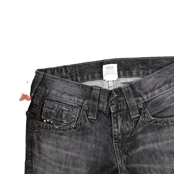 TRUE Religion Jeans Size 28 RICKY Gray Gemstone - Picture 6 of 7